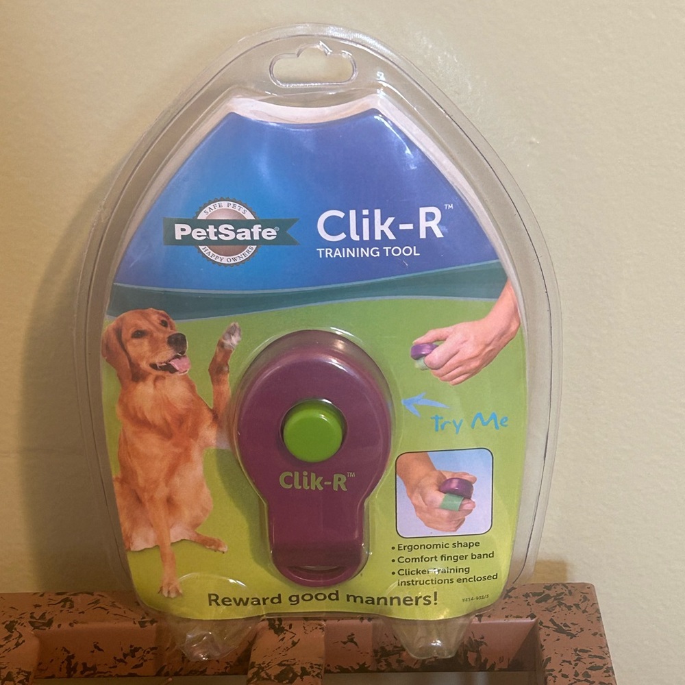 PetSafe Clik-R Training Clicker in Purple with Green Button